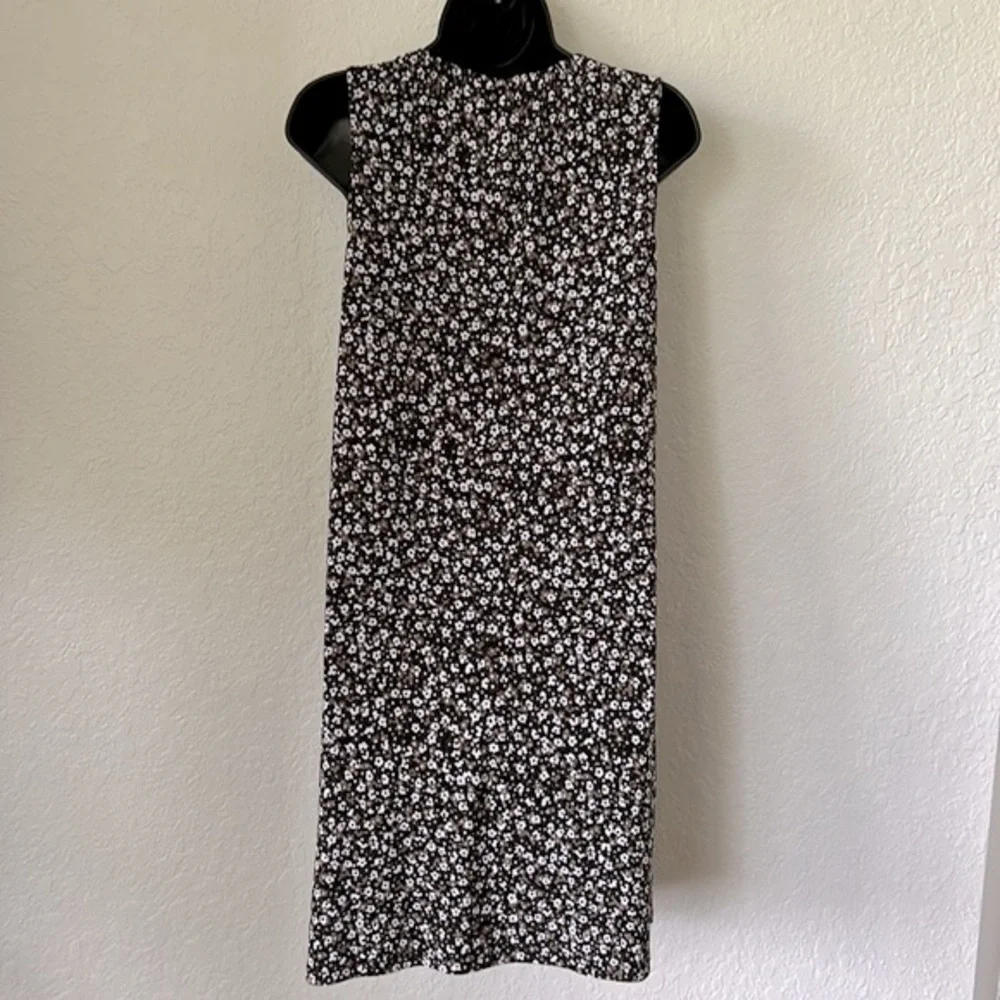 MICHAEL KORS Dress Knee length‎ XS Ditzy Floral Dark Slinky Stretchy Packable